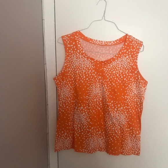 New set of Two Blue and Orange Sleeveless Tank Tops Large - Picture 2 of 4